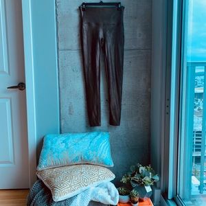 Bronze Spanx faux leather leggings